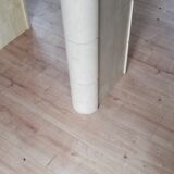 Table ovale vintage travertin