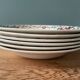 Series of 6 Digoin Sarreguemines hollow plates, model "Piccola"