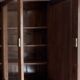 Bibliothèque en bois massif