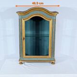 Small Showcase in Painted and Gilded Wood, Louis XV Style – Early 19th Century