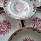 6 antique plates Hertel Jacob