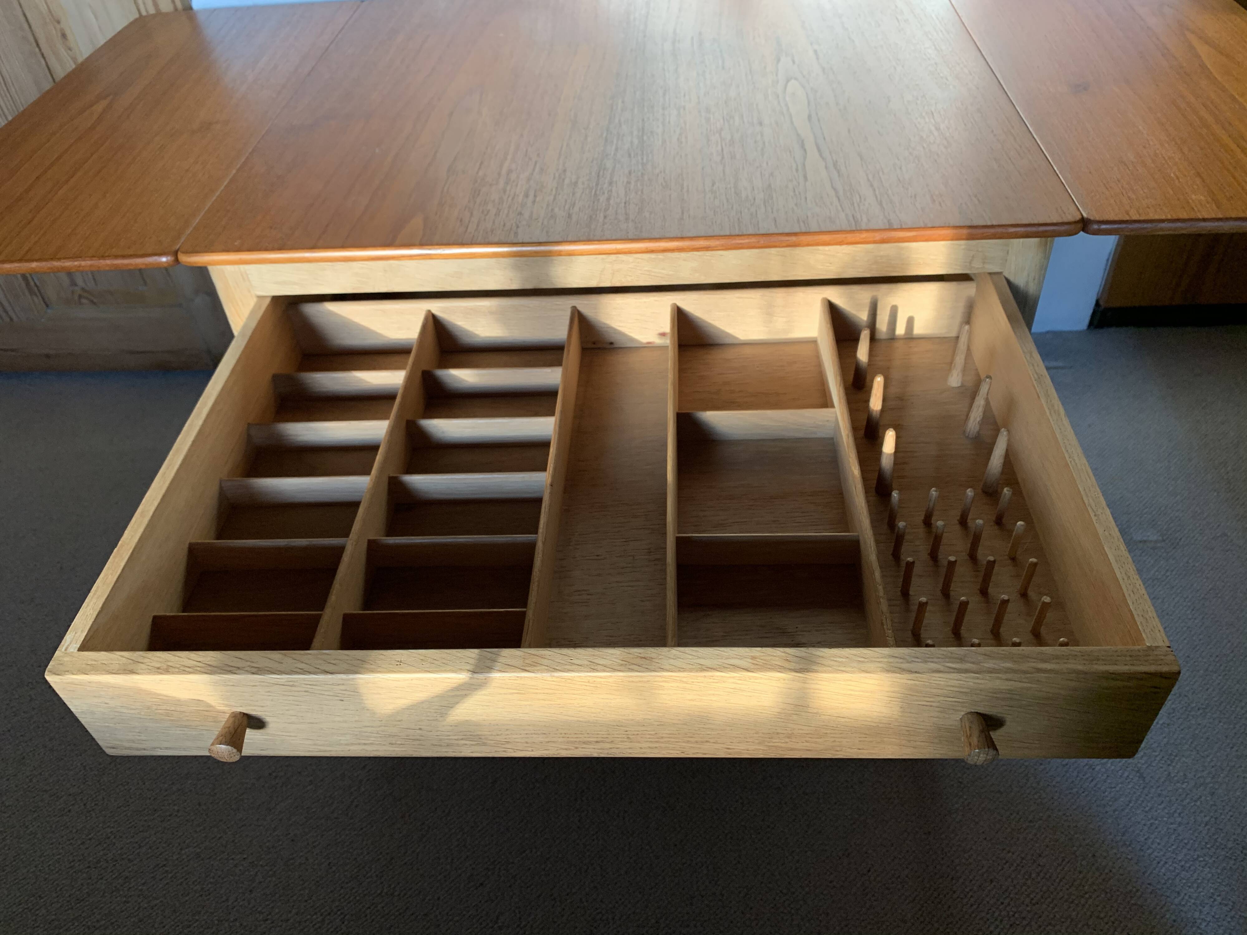 Danish design sewing table Hans Wegner edition Andréas Tuck 1950