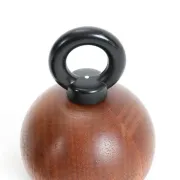 "Ball Boy" teak pepper mill & salt mill set by Richard Nissen / Carsten Jørgensen for Bodum / Danish modern design / postmodernism / 1980s