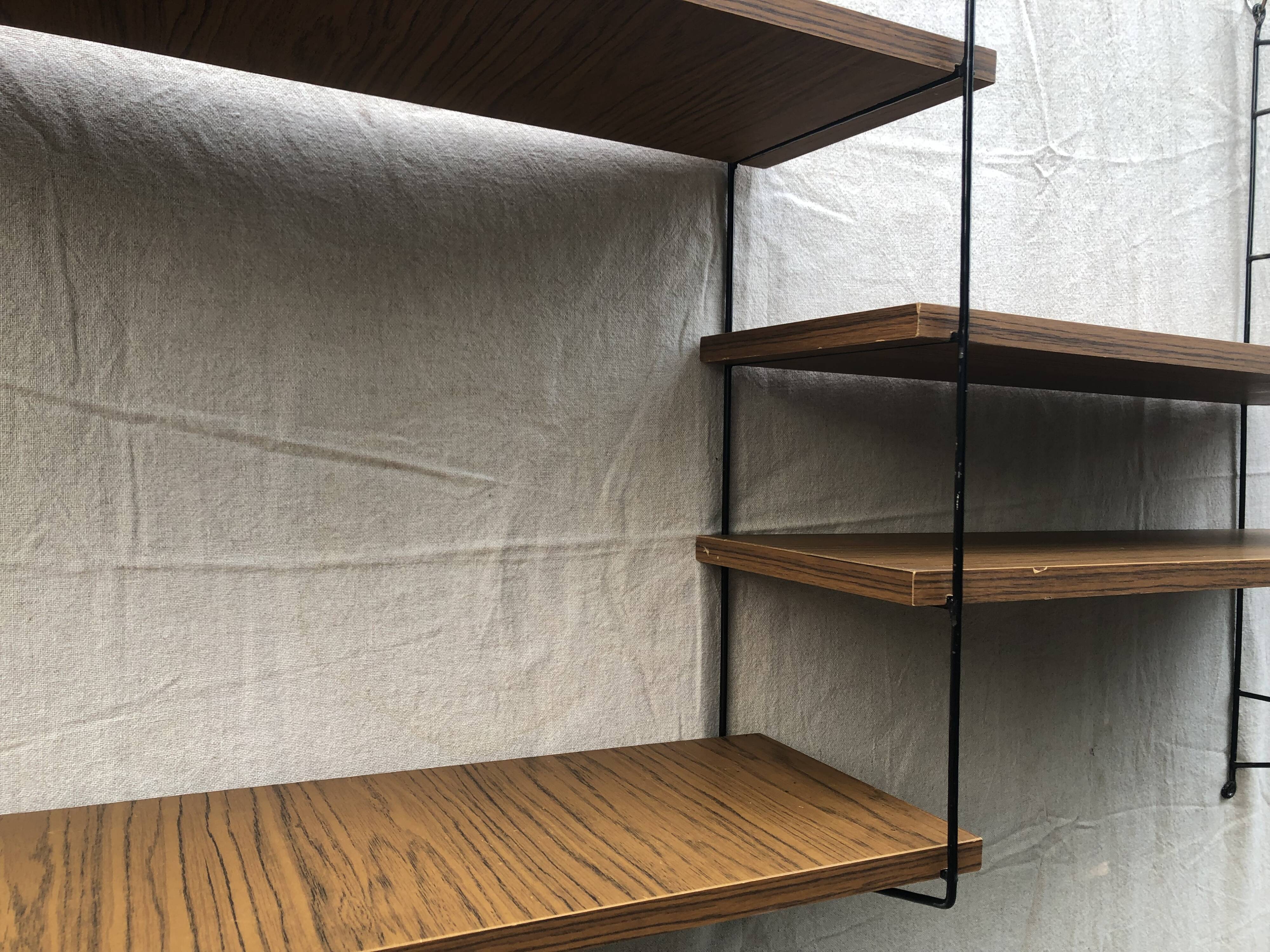 Double wall shelf String 60s