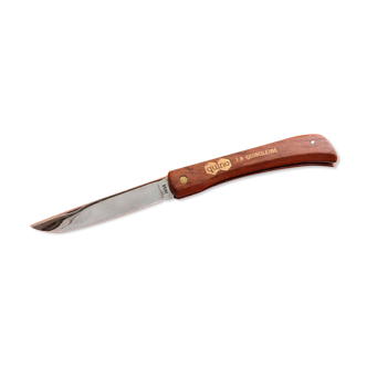 Couteau de poche pliant " La Quinoleine " Lame Inox Ouvert : 220mm