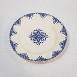 Compotier or cake display in earthenware by E. Bourgeois, iron earth. Cake stand.