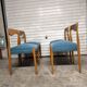 Vintage Scandinavian teak chairs 1960