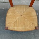 Wooden and straw nurse's chair
