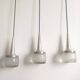 Trois suspensions space age Staff Leuchten 1970