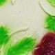 3 old plates in slip decoration strawberries and grapes