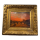 P. Druard: Sunset over Paris and Notre-Dame