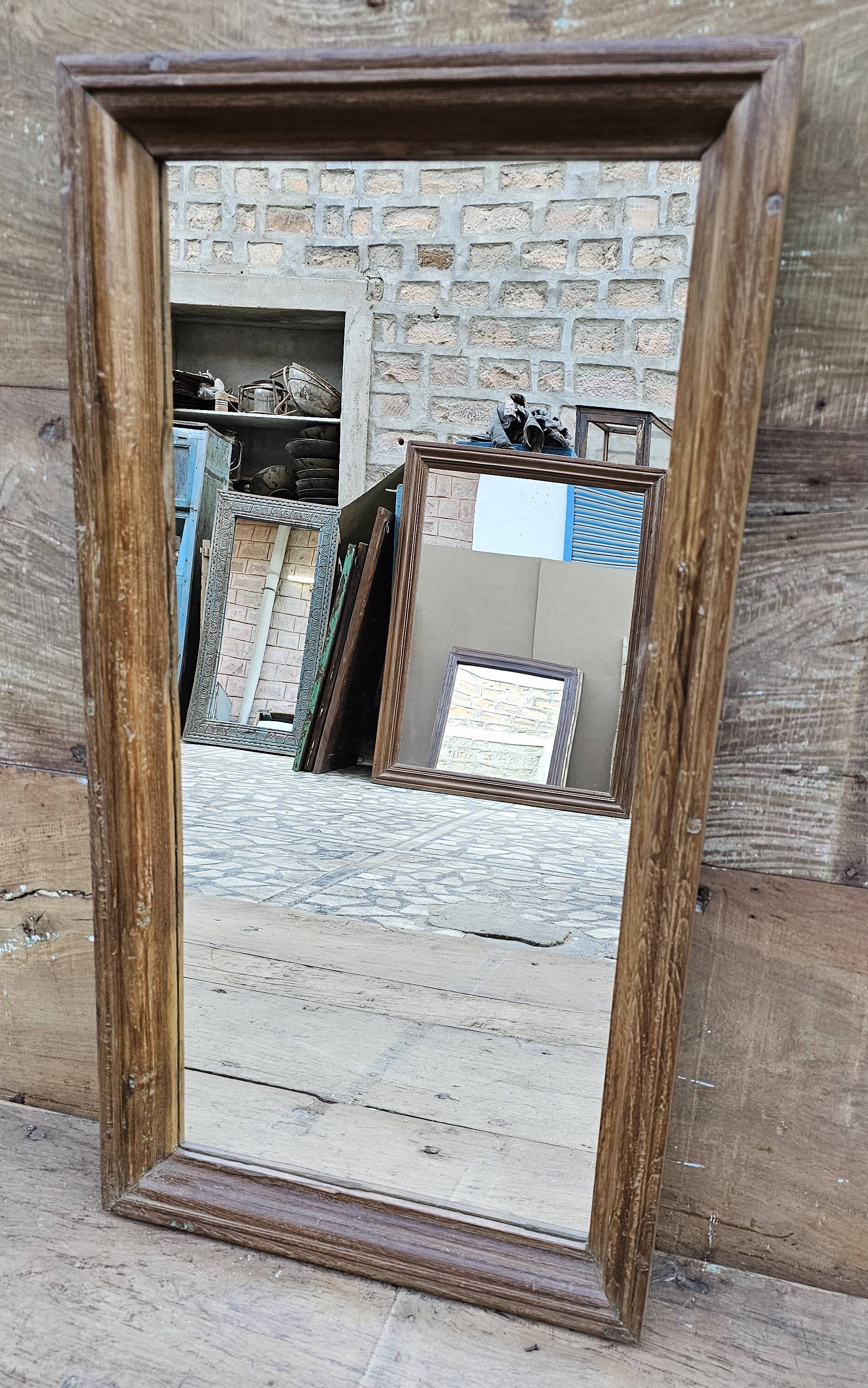 Teak mirror from Burma