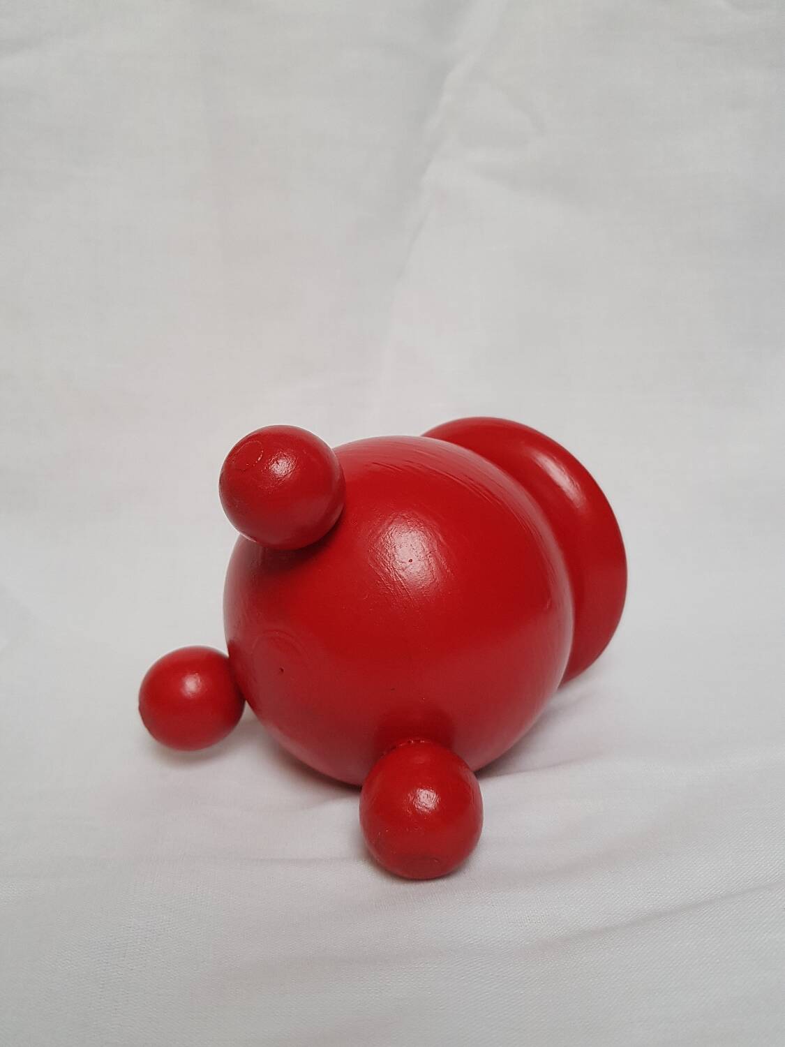 Bougeoir de Noël vintage suédois en bois conçu par Eric Dalmas pour Dala Industries.