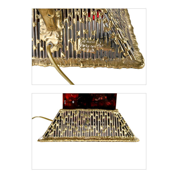 Lampe en résine fractale par Henri Fernandez