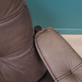 Leather armchair, Danish design, 1960s, manufactured by Genega Møbler