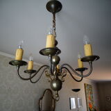 Lustre laiton forme bougie