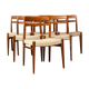 Set of 6 Norwegian Teak Dining Chairs by Alf Aarseth in teak.