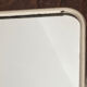 Silver-plated wall-mounted barber mirror