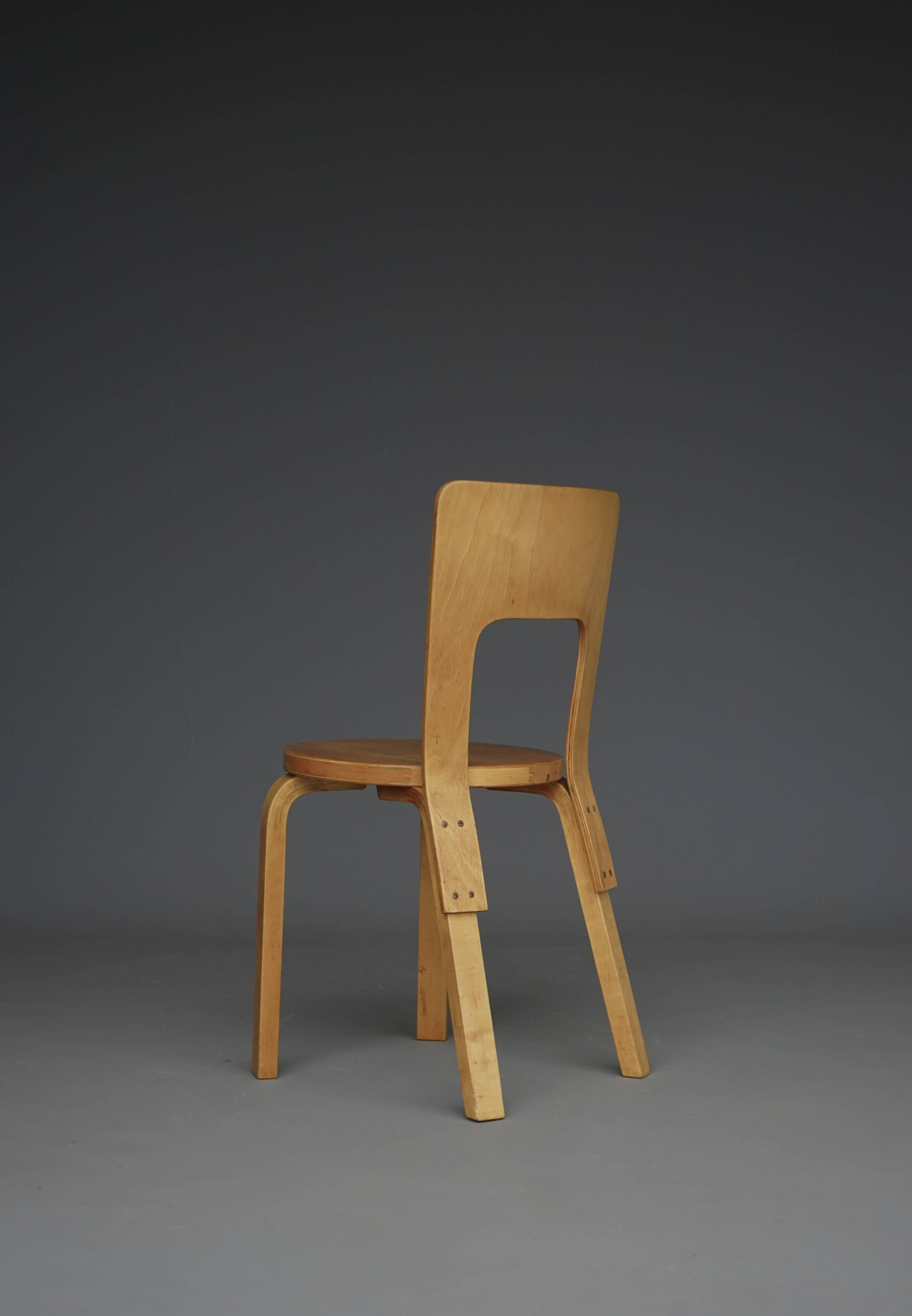 Model 66 Side Chair by Alvar Aalto for Artek, 1940s