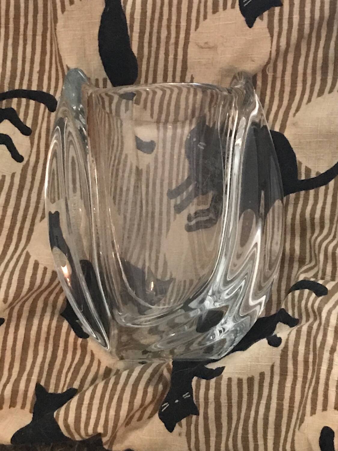 Art Deco style crystal vase