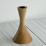 Wooden candle holder.
