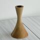 Wooden candle holder.