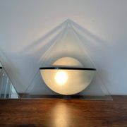 Pair of Illo wall lamps for Lamperti, 1980s, made in Italy