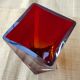 Vase verre de Murano rouge