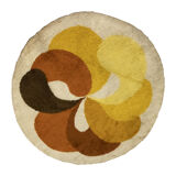 Big Orange Round 'Flower' Desso Carpet