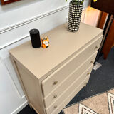Vintage beige chest of drawers