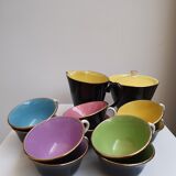 Black 60s coffee service Digoin - Sarreguemines