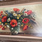 Grande tableau bouquet de fleurs