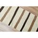 1970s Vintage Turkish Handmade Wool Cotton Beige Kilim Rug 73x345
