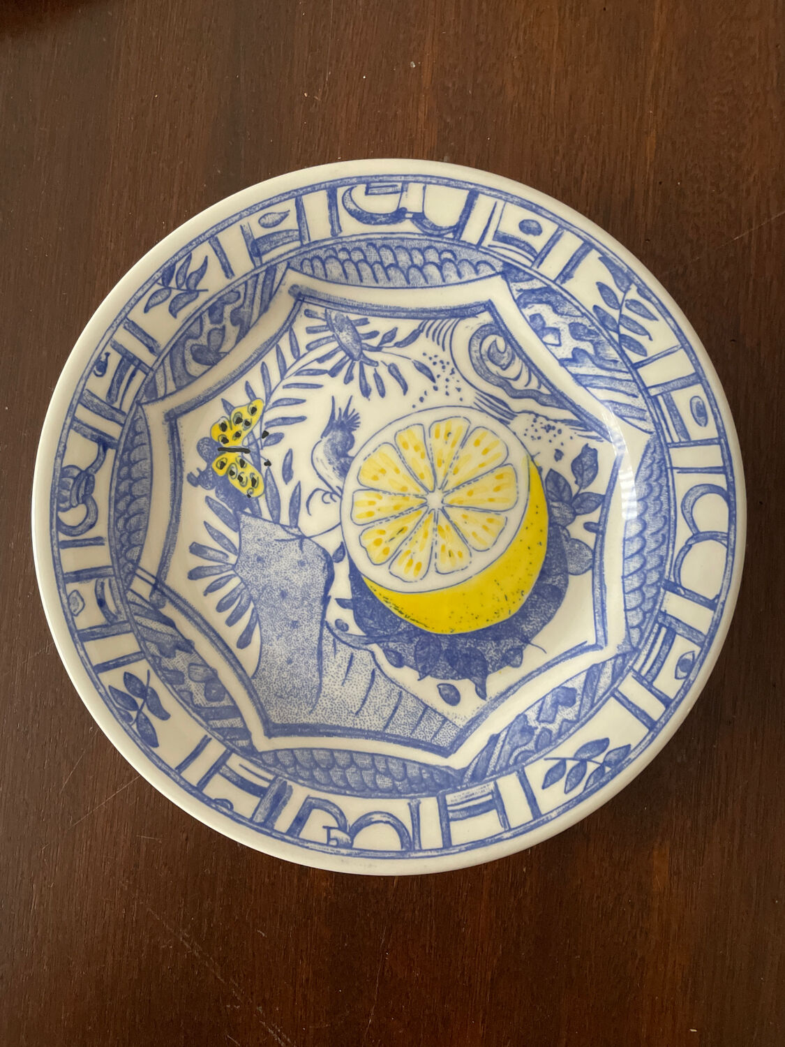 Set de 5 assiettes Gien pour le dessert