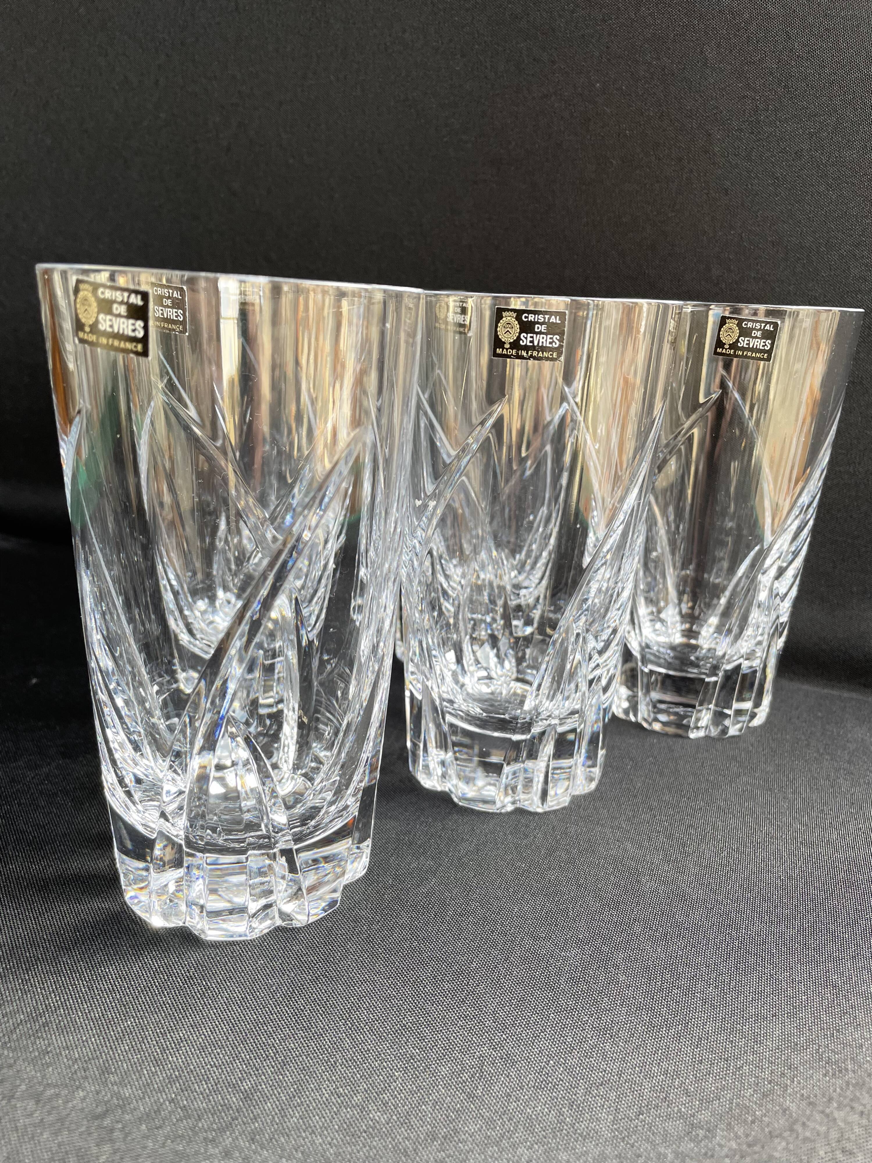 Cristal de Sèvres - Verres à orangeade (6) - Monge