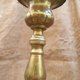 Pair of brass lamps xixème