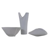 Mid-Century Modern Vase and Bowls Gustavsberg, Sweden, 1950s
