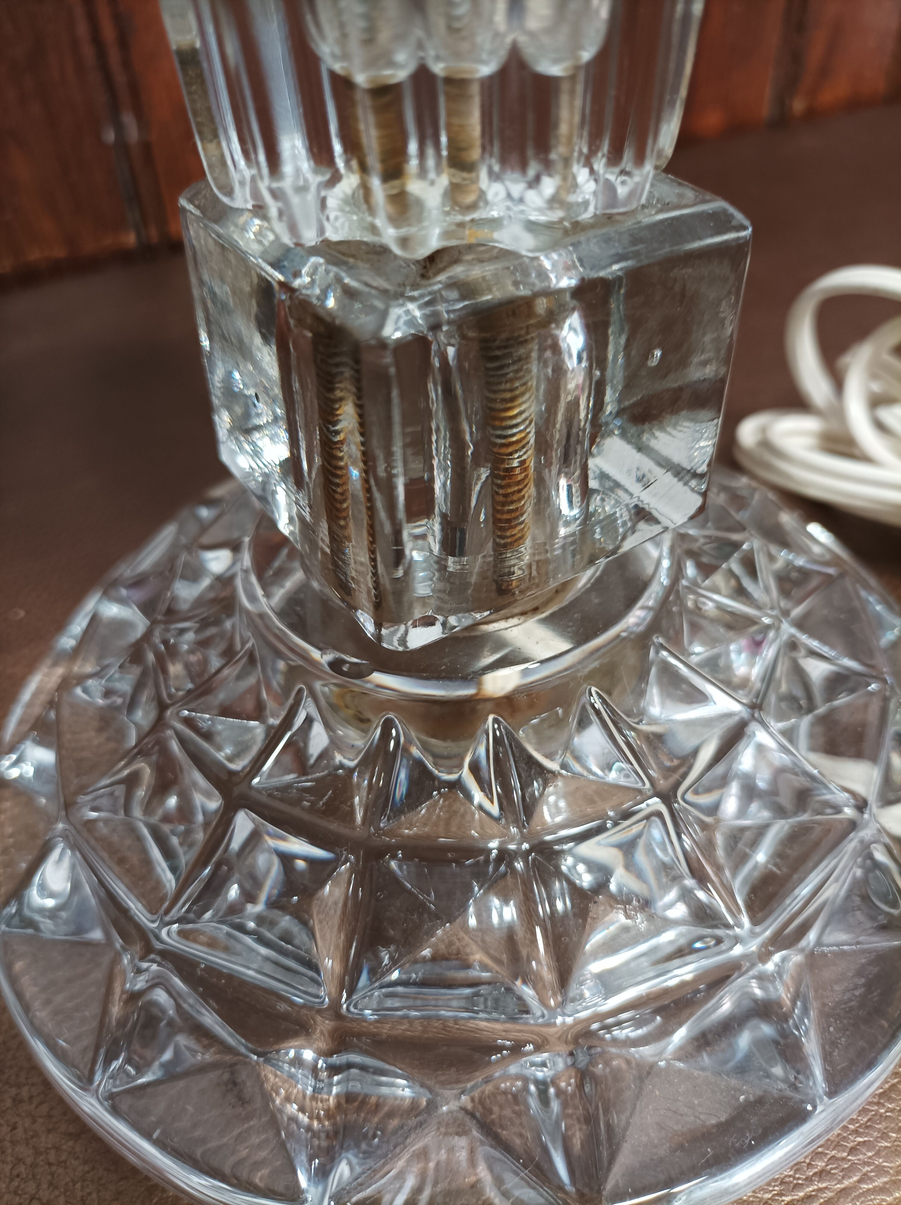 30 cm crystal lamp base