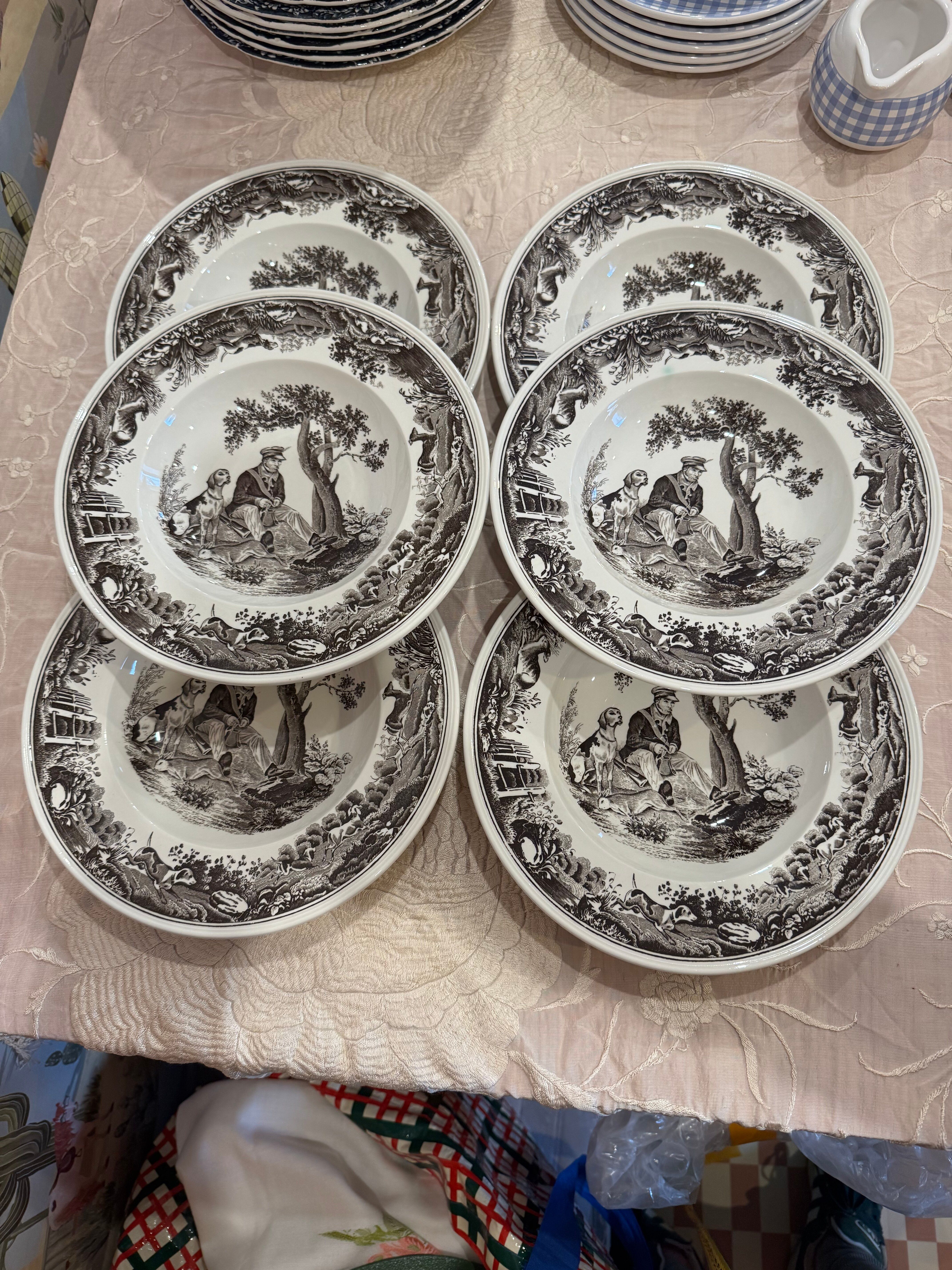 6 deep plates Villeroy and Boch model Anjou