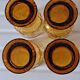 Amber floral relief glasses