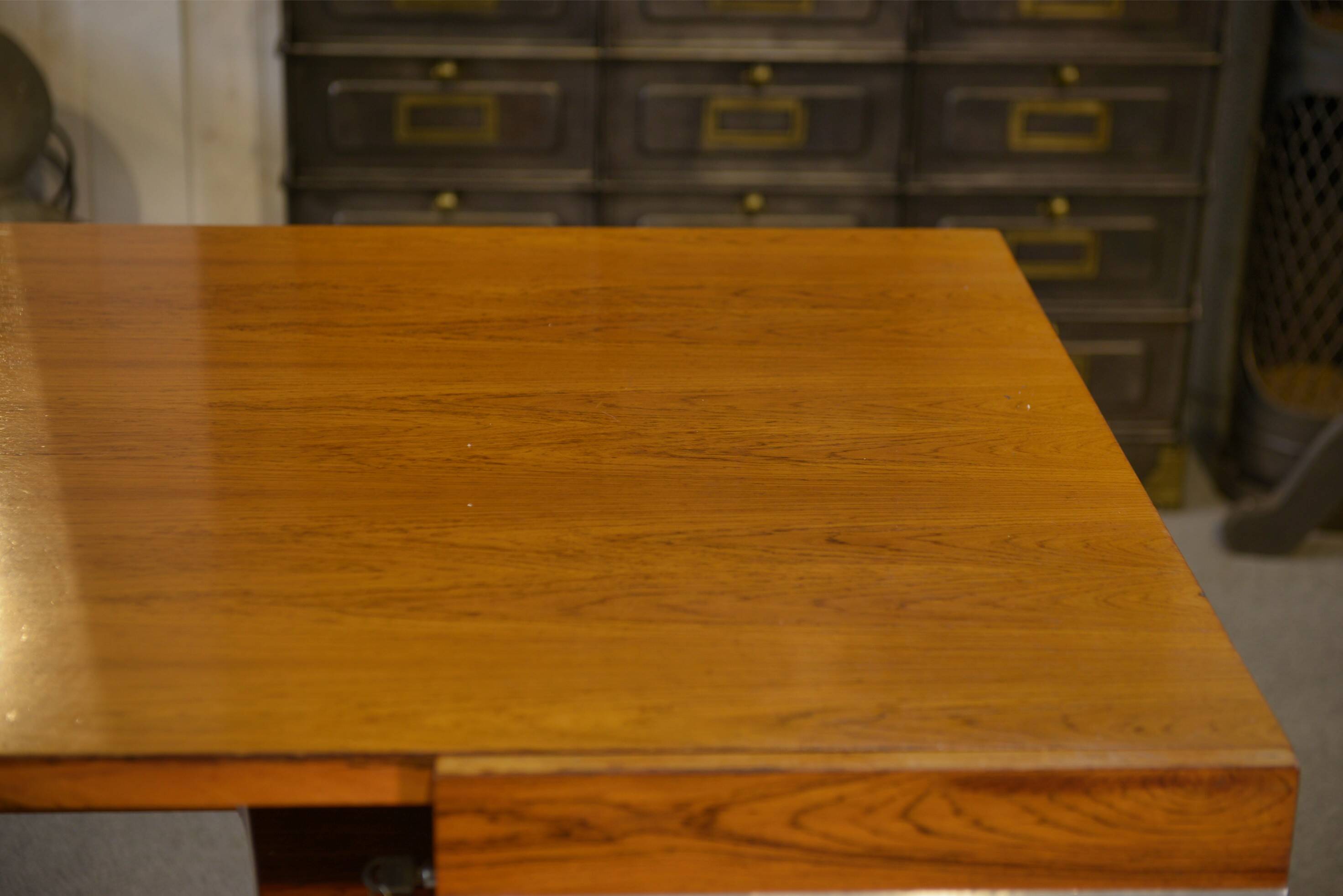 Minister's desk in rosewood by Claude Gaillard and Henri Lesetre for Ligne Roset 1970s