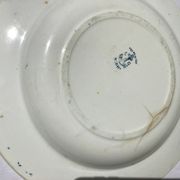 9 hollow plates Iron Earth thistles L.G Righi blue ink