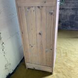 Wardrobe with 1 raw wood door