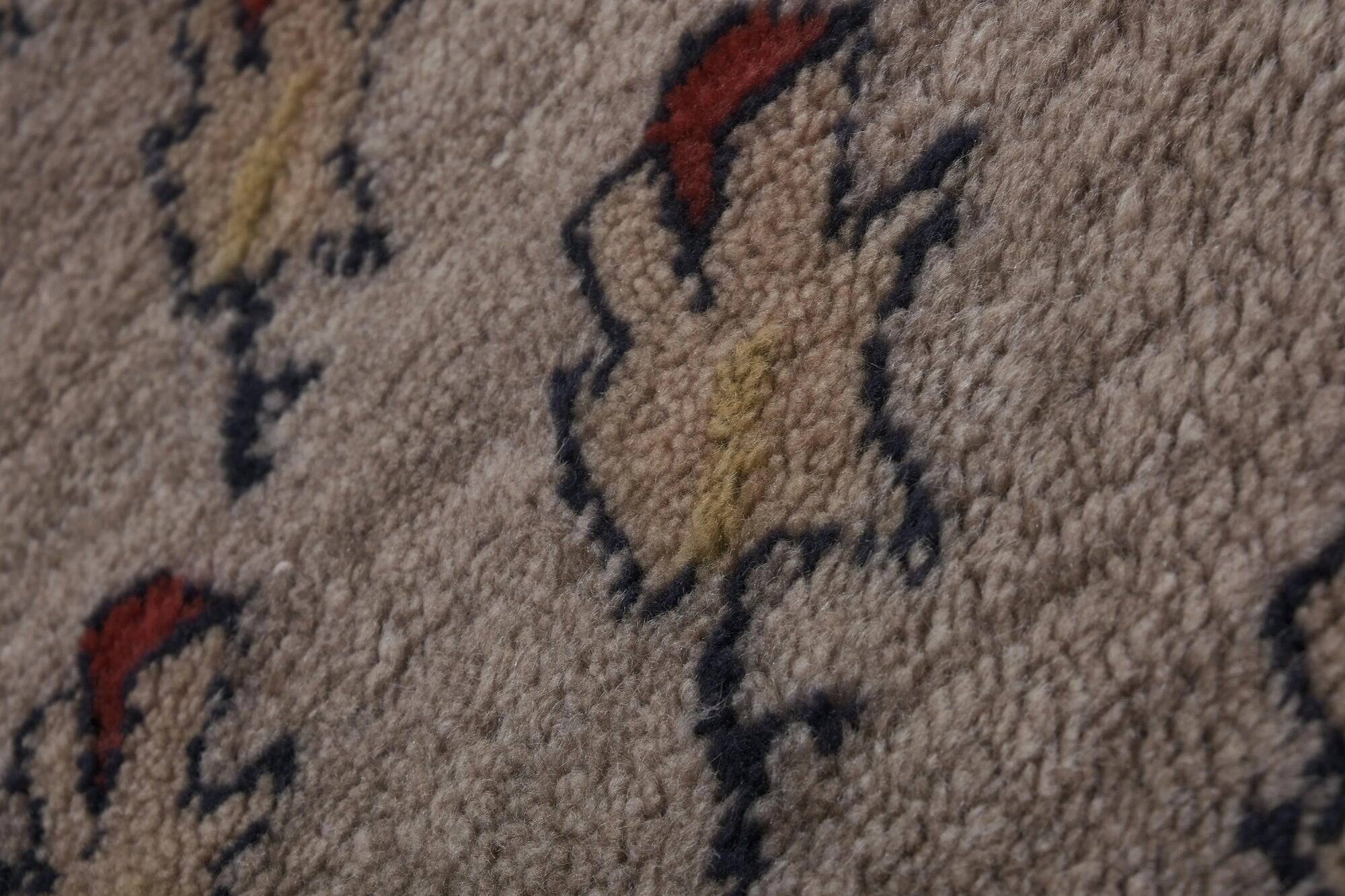 Vintage handmade Turkish rug 110x210 cm