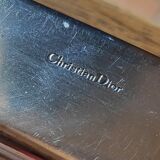 Christian Dior stainless steel/resin and lace serving tray
