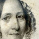 Painting drawing "portrait of a woman" 1845 by augustin-luc demoussy (1809-1880)