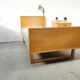 Vintage Scandinavian bed and lamp signed NK 1959