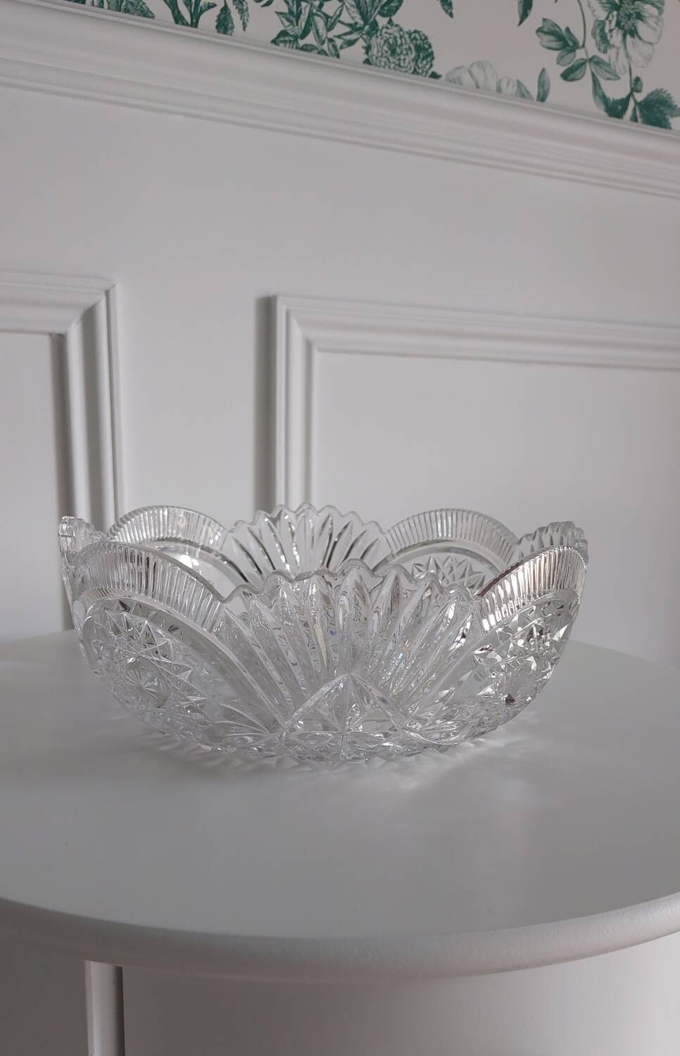 Crystal salad bowl