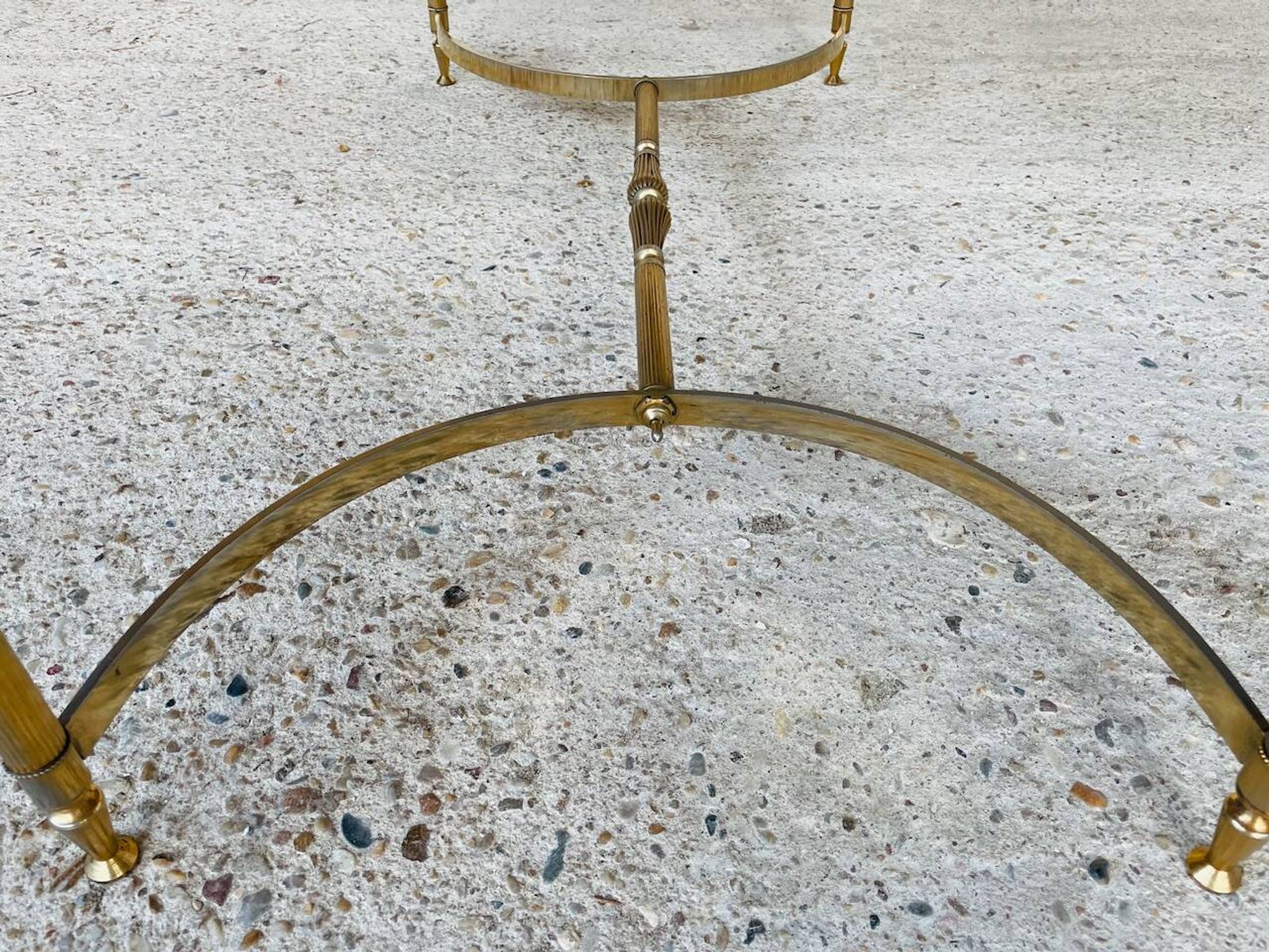 Vintage marble and brass coffee table circa 60's