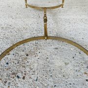 Vintage marble and brass coffee table circa 60's